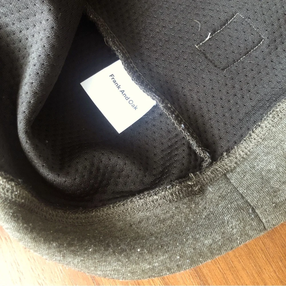 Frank And Oak Insulated Seeatshirt Size S Green Unisex - Picture 4 of 8